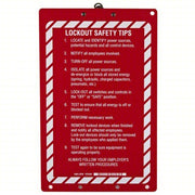 Brady LOCB Lockout Clipboard 30 in Overall Ht, 24 in Overall Wd, English