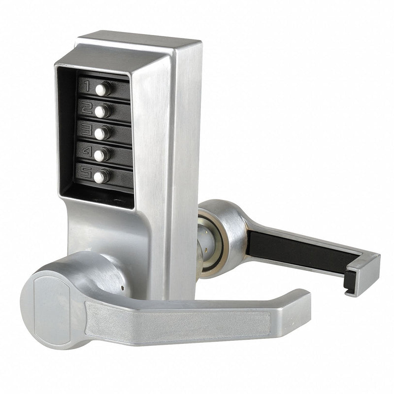 Simplex LR-1011-26D-41 Mechanical Push Button Lockset, ADA Compliant, Chrome, SIMPLEX