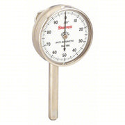 Starrett 196A6Z Back Plunger Dial Indicator 0.1 in Range, Continuous Reading, 0-100 Dial Reading, Jeweled