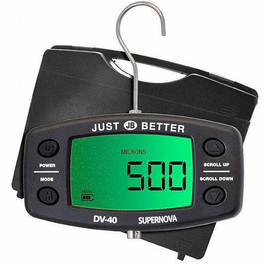 JB DV-41 Micron Gauge Digital, 1/4 in Female SAE, 10 to 200,000 Microns, LCD