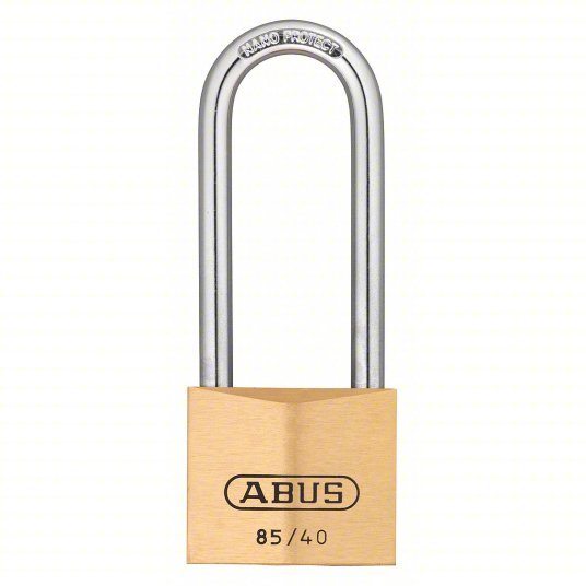 ABUS 85HB/40 MK KD Padlock 2 29/64 in Vertical Shackle Clearance, 55/64 in Horizontal Shackle Clearance, Steel