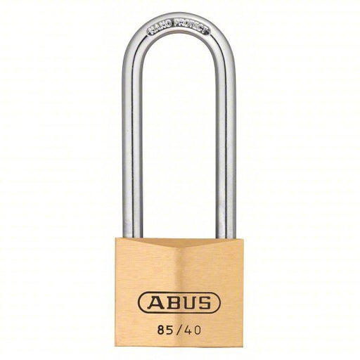 ABUS 85HB/40 MK KD Padlock 2 29/64 in Vertical Shackle Clearance, 55/64 in Horizontal Shackle Clearance, Steel