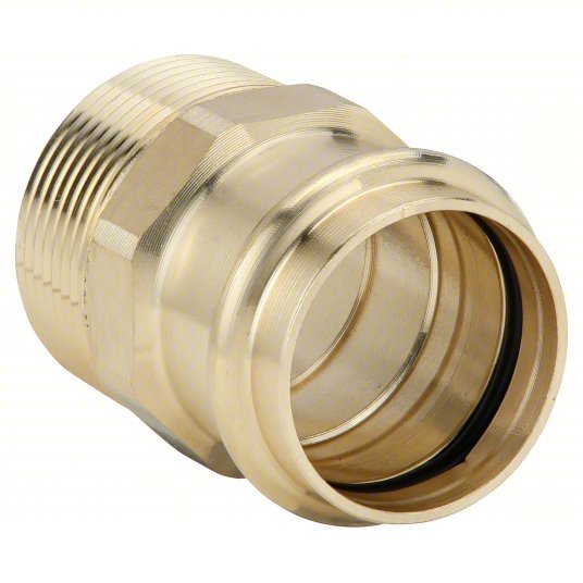 Viega 79285 Adapter Bronze, Press-Fit x MNPT, 2 in Copper Tube Size, 1 1/2 in Pipe Size