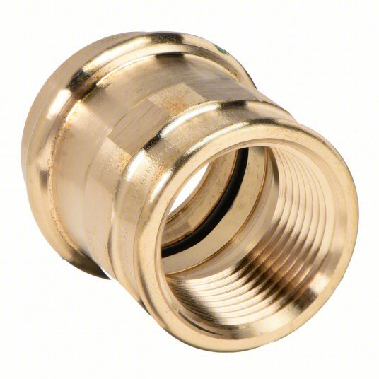 Viega 79315 Adapter Bronze, Press-Fit x FNPT, 3/4 in Copper Tube Size, 3/4 in Pipe Size