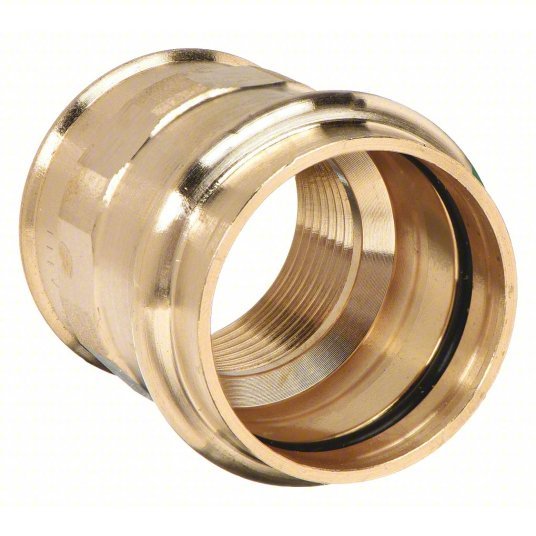 Viega 79300 Adapter Bronze, Press-Fit x FNPT, 1/2 in Copper Tube Size, 1/2 in Pipe Size