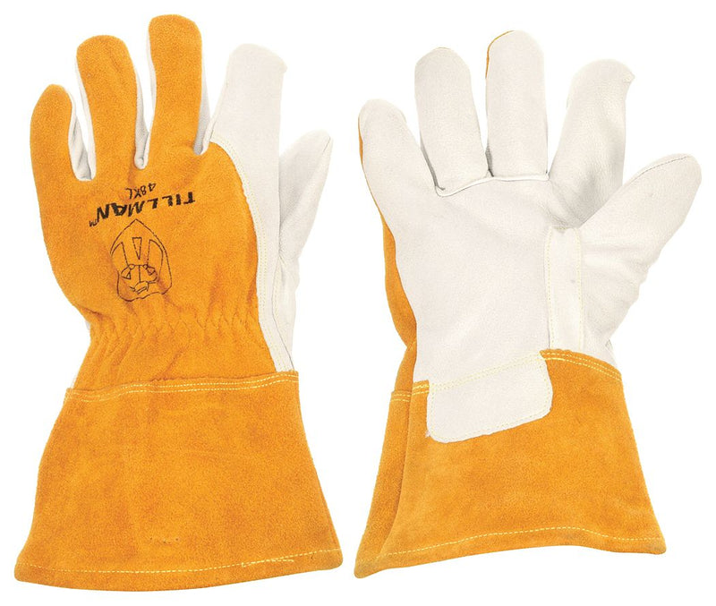 Tillman 48L Welding Gloves, Straight Thumb, Gauntlet Cuff, Premium, Brown Cowhide, Tillman 48, Insulated, 1 PR