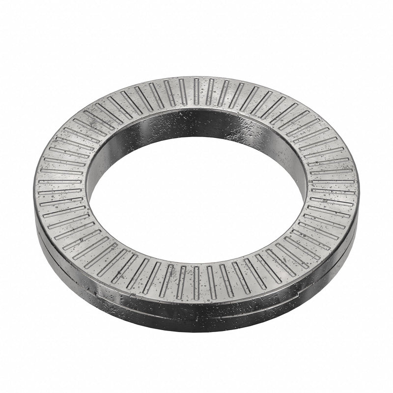 Nord-Lock 1286 Wedge Lock Washer, Advanced Corrosion Resist, Steel, 5/8 in Screw Sz, 1 in Max. Outside Dia, 100 PK