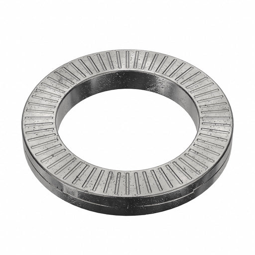 Nord-Lock 1286 Wedge Lock Washer, Advanced Corrosion Resist, Steel, 5/8 in Screw Sz, 1 in Max. Outside Dia, 100 PK