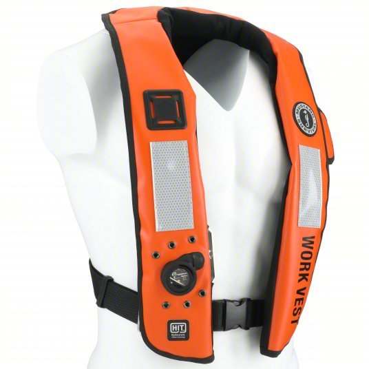 Mustang Survival MD318802-2-0-235 Life Jacket Orange, Type V, 38 lb Buoyancy, SOLAS-Grade Reflective, Universal