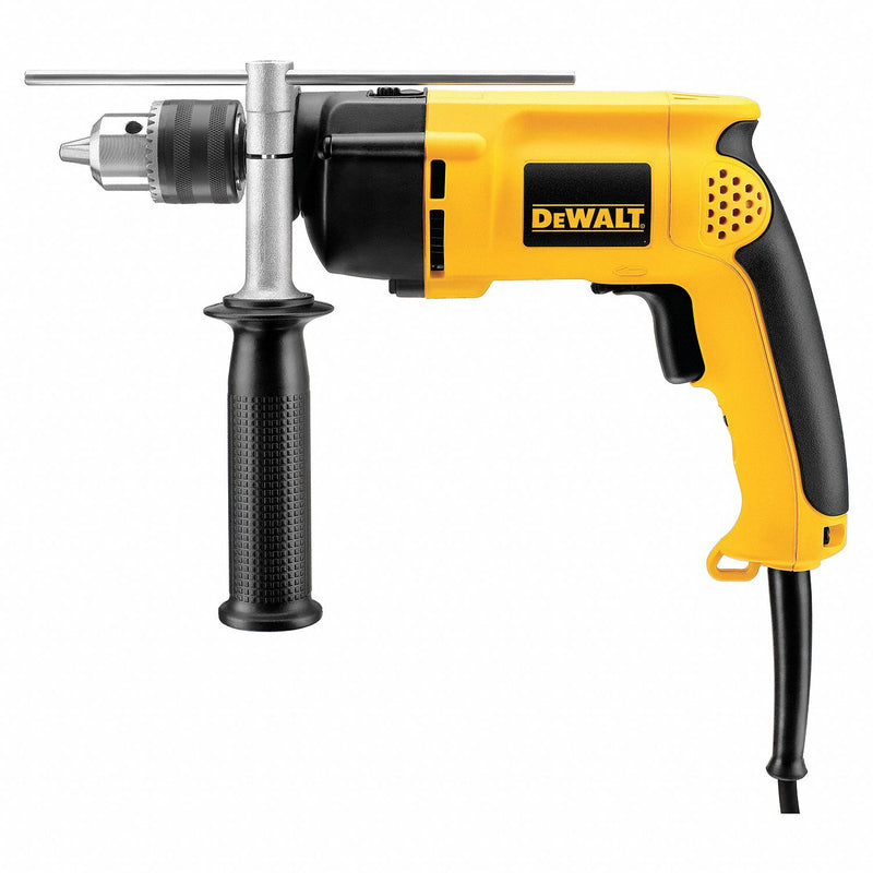 DeWalt DW511 Hammer Drill, Corded, 1/2 in Chuck, 3/8 in Concrete Capacity, 1,150 RPM, 8.5 A Current