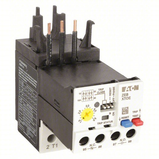 Eaton XTOE005BCS Overload Relay, 1 to 5A, Class 10/20/30, 3P
