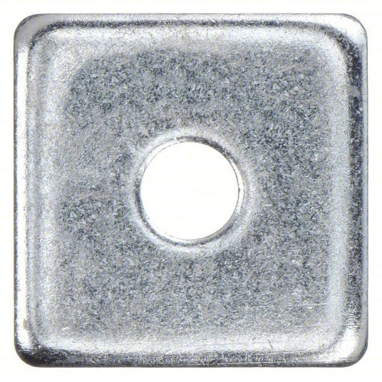 Redwood V500 3/8EG Channel Square Washer, 3/8 In, Silver, PK25