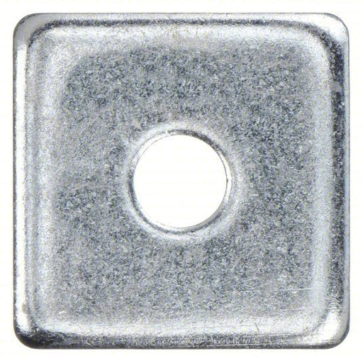 Redwood V500 3/8EG Channel Square Washer, 3/8 In, Silver, PK25