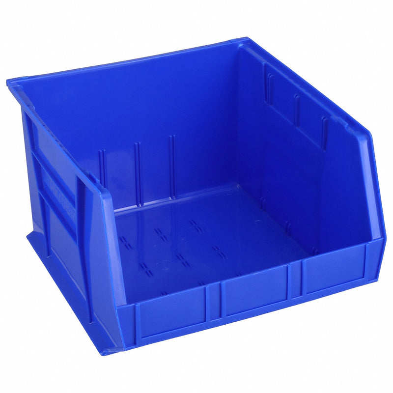 Akro-Mils 30270BLUE Hang and Stack Bin, 16-1/2 in x 18 in x 11 in, Blue, Label Holder Included, 75 lb Load Capacity