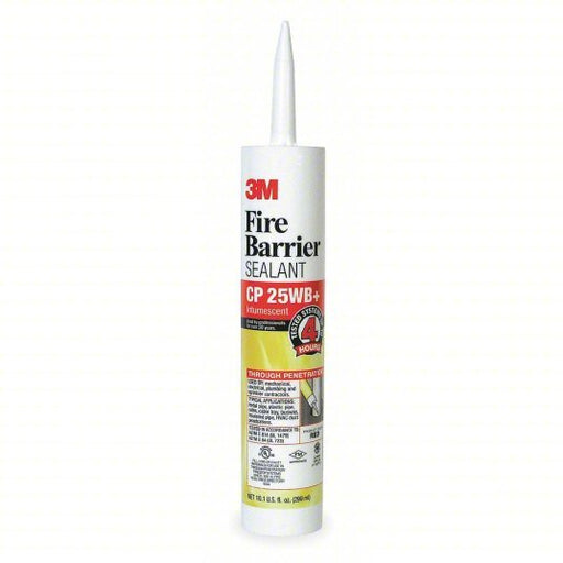 3M CP-25WB+10.1OZ Fire Barrier Sealant, CP 25WB+, Intumescent, 10.1 oz, Red - Redwood.KV5Z337