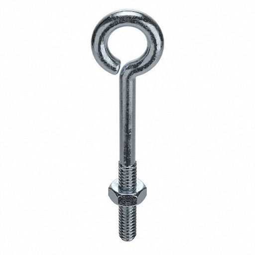 Redwood U17420.050.0400 Routing Eye Bolt Without Shoulder, 1/2"-13, 4 in Shank, 1 in ID, Steel, Zinc Plated