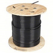 Southwire 20502101 Building Wire, THHN, 2 AWG, 500 ft, Black, Nylon Jacket, PVC Insulation