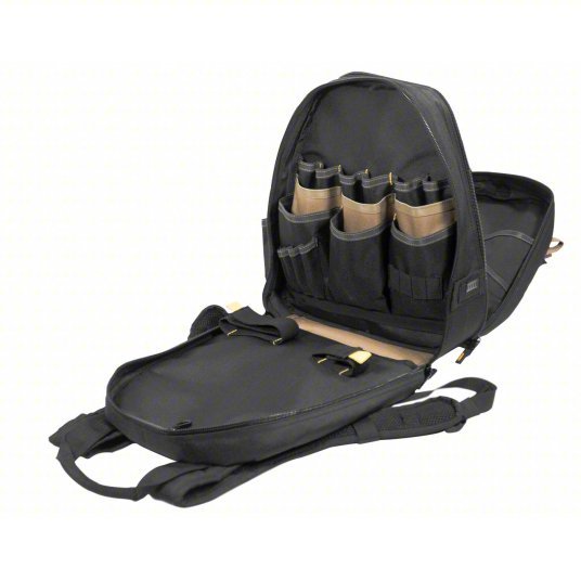 CLC 1134 Tool Backpack 8 Outside Pockets, 36 Inside Pockets, 13 1/4 in Overall Wd, 13 1/4 in Overall Dp