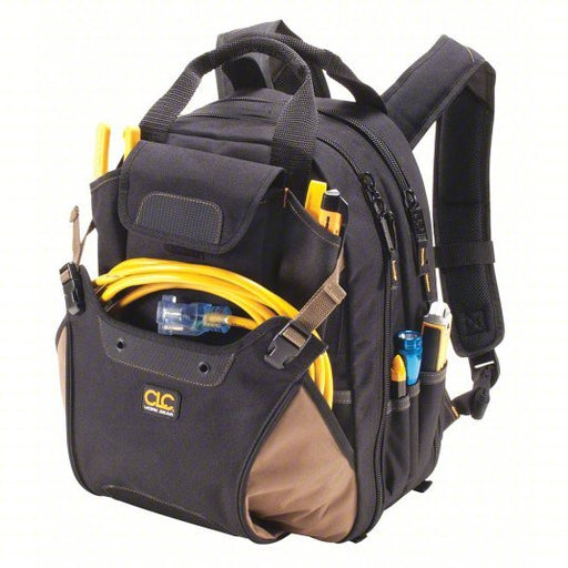 CLC 1134 Tool Backpack 8 Outside Pockets, 36 Inside Pockets, 13 1/4 in Overall Wd, 13 1/4 in Overall Dp