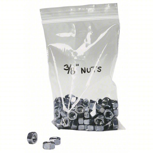 Redwood RW5ZW44 Reclosable Poly Bag 4 mil Thick, 6 in Wd, 9 in Lg, Dispenser Box, 100 PK