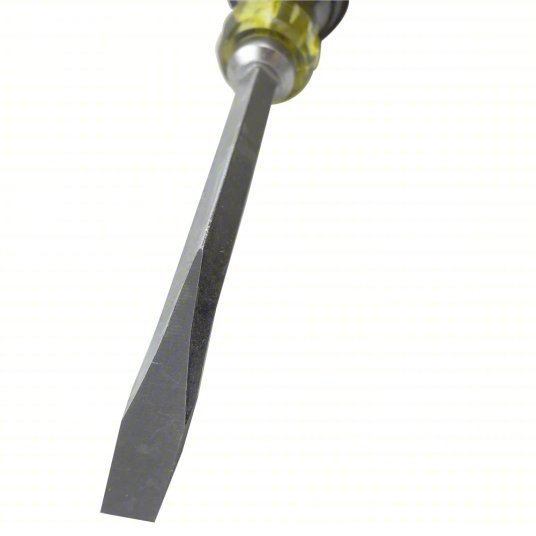 Klein 600-4 General Purpose Slotted Screwdriver 1/4 in Tip Size, 8 1/4 in Overall Lg, 4 in Shank Lg