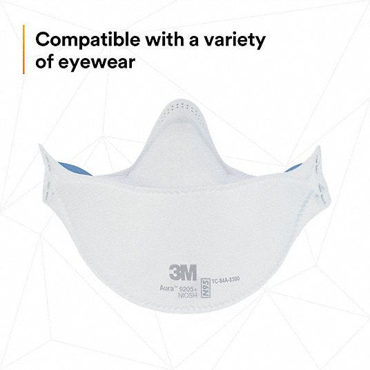 3M 9205+ Disposable Respirator, Universal, N95, PK 240