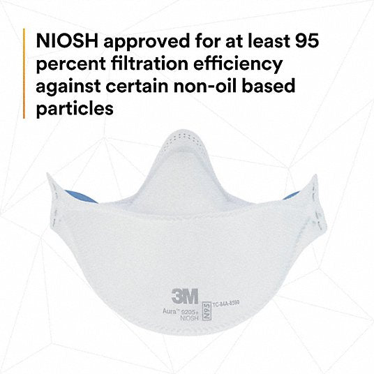 3M 9205+ Disposable Respirator, Universal, N95, PK 240