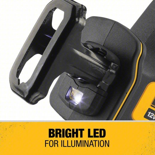 DeWalt DCS312G1 Reciprocating Saw 5/8 in Stroke Lg, 2,800 Max. Strokes per Minute, Straight, Brushless Motor, 12 V