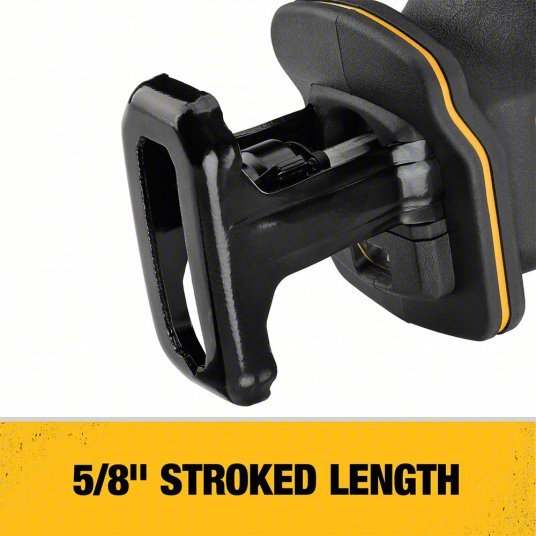 DeWalt DCS312G1 Reciprocating Saw 5/8 in Stroke Lg, 2,800 Max. Strokes per Minute, Straight, Brushless Motor, 12 V