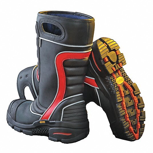 Fire-Dex FDXL200-5 Firefighter Boot, Leather, 5, PR