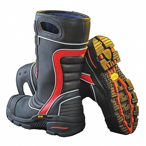 Fire-Dex FDXL200-5 Firefighter Boot, Leather, 5, PR