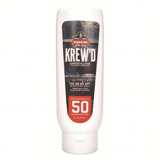 Krew'd by Ergodyne 6351 Sunscreen 50 SPF, Lotion, 8 oz