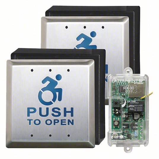 Camden CM-RFK45/A4 ADA Pushplate Kinetic Switch Kit 900 MHz No-Battery