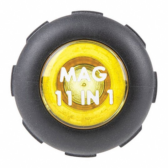 Klein 32500MAG Multi-Bit Screwdriver Phillips/Slotted/Square/Torx Tip, 8 Tips, 7 3/4 in Overall Lg
