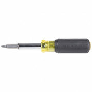 Klein 32500MAG Multi-Bit Screwdriver Phillips/Slotted/Square/Torx Tip, 8 Tips, 7 3/4 in Overall Lg