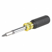 Klein 32500MAG Multi-Bit Screwdriver Phillips/Slotted/Square/Torx Tip, 8 Tips, 7 3/4 in Overall Lg