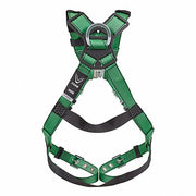 MSA 10206060 Fall Protection Harness Vest Harness, Quick-Connect / Tongue, Mating, 2XL, Padded