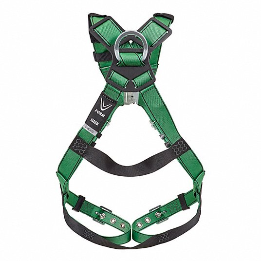 MSA 10206060 Fall Protection Harness Vest Harness, Quick-Connect / Tongue, Mating, 2XL, Padded