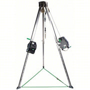 MSA 10163033 Confined Space Kit 5 ft to 8 ft Ht, 3 1/8 ft to 4 7/8 ft Base, 400 lb Wt Capacity, Includes SRL