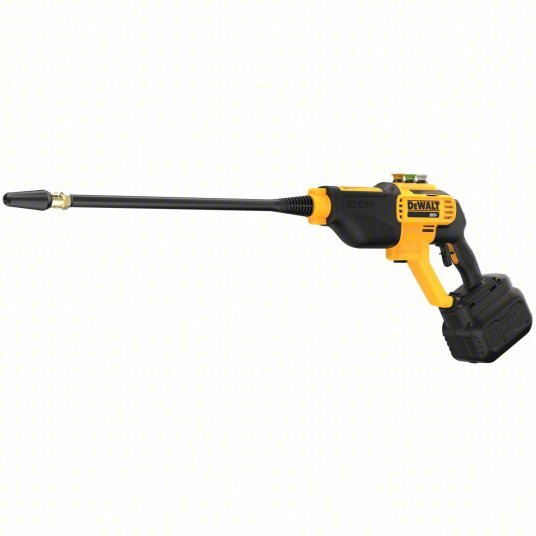 Dewalt DCPW550P1 Cordless Pressure Washer Kit Medium Duty, Hand Held, 550 psi, 1 gpm Flow Rate, 20 V Volt