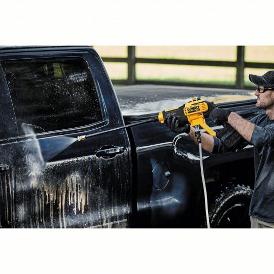 Dewalt DCPW550P1 Cordless Pressure Washer Kit Medium Duty, Hand Held, 550 psi, 1 gpm Flow Rate, 20 V Volt