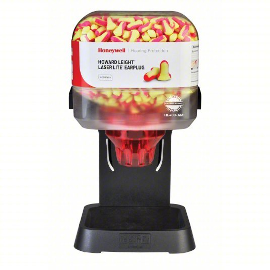 Honeywell HL400-LL-INTRO-AM Earplug Dispenser with Refill, Contoured-T, 32 dB NRR, 400 Pairs