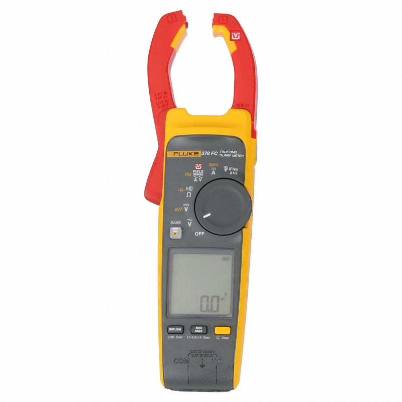 Fluke 378 FC Digital Clamp Meter, TRMS, 1,000 A, CAT III 1000V/CAT IV 600V, Bluetooth, FieldSense