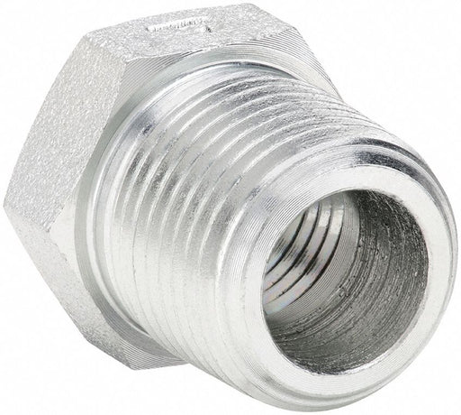 Parker 3/8 X 1/4 PTR-S Metal Pipe Straight, Straight, Steel, 3/8 in x 1/4 in, 6, 000 psi