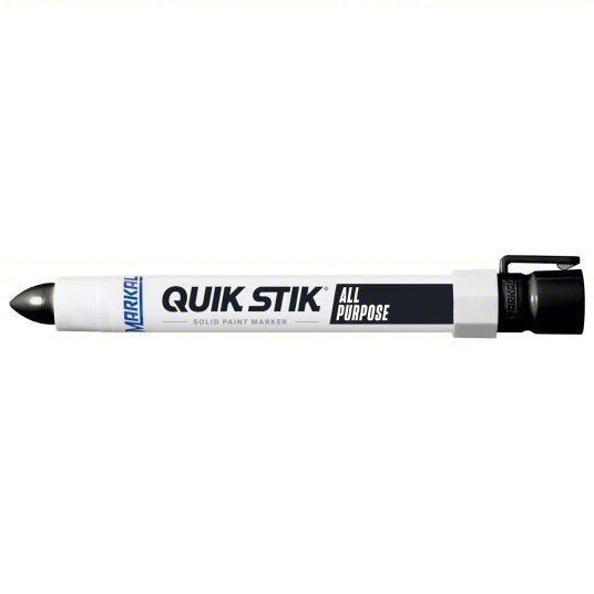 Markal 61050 Paint Crayon Oily Surfaces/Rough Surfaces, 13 mm Tip Wd, Black