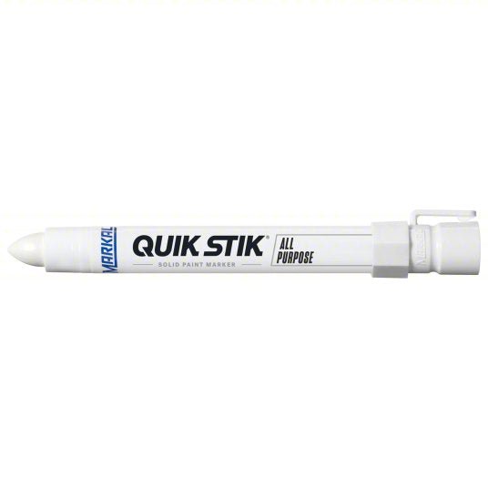 Markal 61051 Paint Crayon Oily Surfaces/Rough Surfaces, 13 mm Tip Wd, White