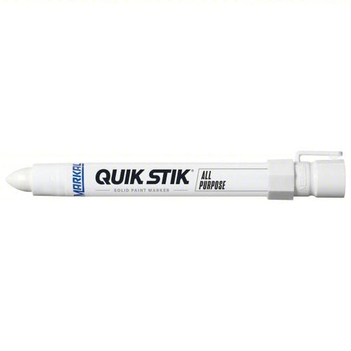 Markal 61051 Paint Crayon Oily Surfaces/Rough Surfaces, 13 mm Tip Wd, White