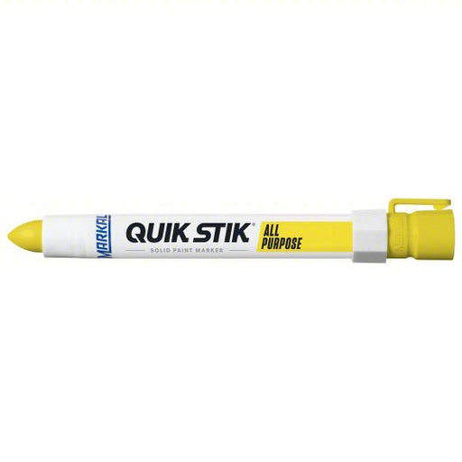 Markal 61053 Paint Crayon Oily Surfaces/Rough Surfaces, 13 mm Tip Wd, Yellow