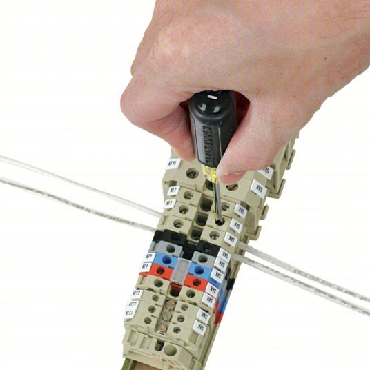 Klein 612-4 General Purpose Slotted Screwdriver 1/8 in Tip Size, 7 3/4 in Overall Lg, 4 in Shank Lg