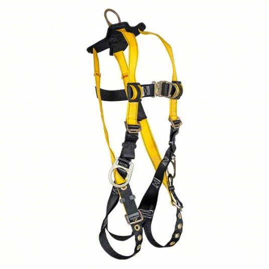 Redwood RW61DD40 Full Body Harness Vest, Quick-Connect / Tongue Buckles, M, 420 lb Capacity